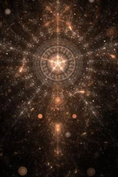Abstract brown on black theme Stock Illustration