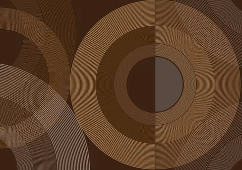Abstract brown circles Stock Illustration