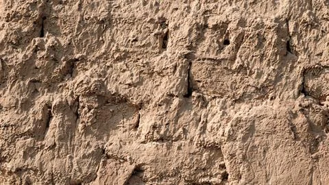 Abstract brown clay wall grain grunge texture background for web banner templ Stock Photos