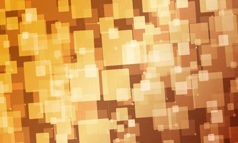 Abstract brown digital technology square geometric background. cyber connection. Stock-Illustration