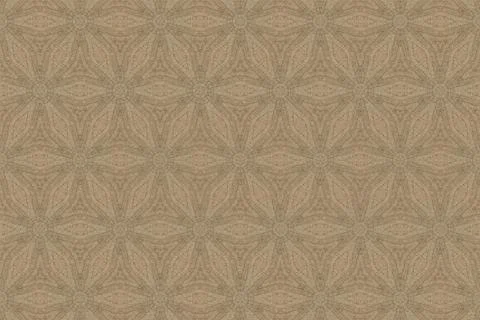 Abstract Brown Flower Pattern Stock Photos