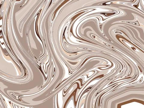 Abstract brown fluid wave pattern background like a chocolate , greeting card Stock Illustration