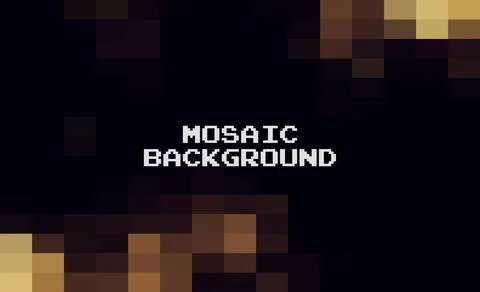 Abstract Brown geometric Background, Creative Design Templates. Pixel art Gri Stock Illustration