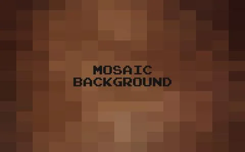 Abstract Brown geometric Background, Creative Design Templates. Pixel art Gri Stock Illustration