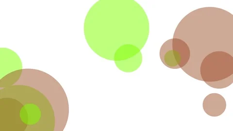 Abstract brown green circles animation Stock Footage 139535884