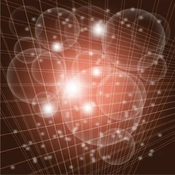 Abstract brown grid circle light background Illustrazione stock