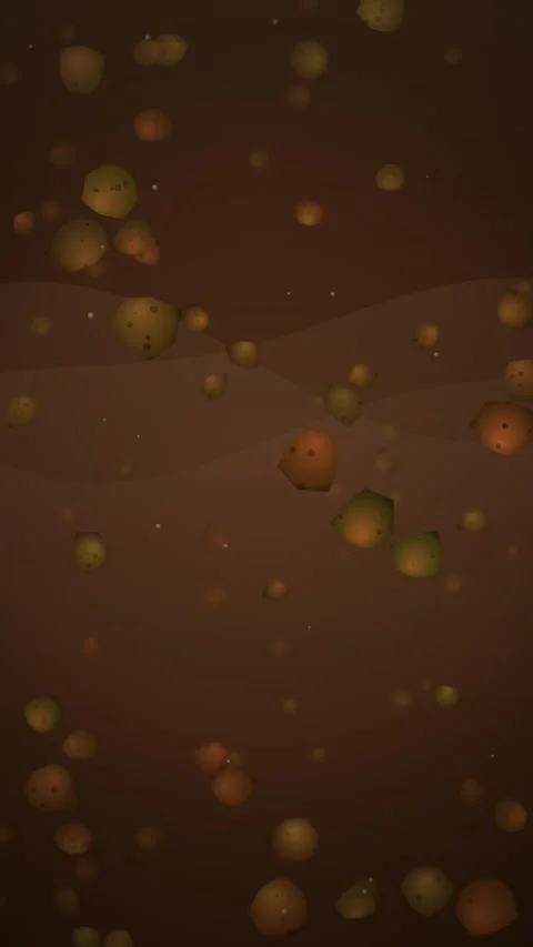 Abstract Brown Liquid Background with Floating Bubbles and Soft Light Effects Stock-Footage 346196245