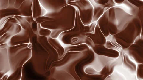 Abstract Brown Liquid Ripple Texture with Cream Highlights Stock Footage 341003952