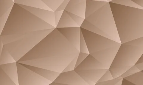 Abstract brown low poly low polygonal crystal background. diamond triangle. Stock Illustration