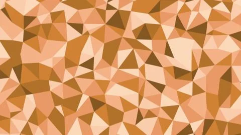 Abstract brown lowploly of many triangles background for use in design Stock Illustration