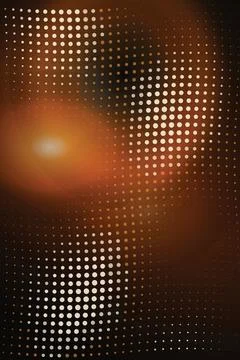 Abstract brown orange gradient halftone dot pattern design background for d.. Stock-Illustration