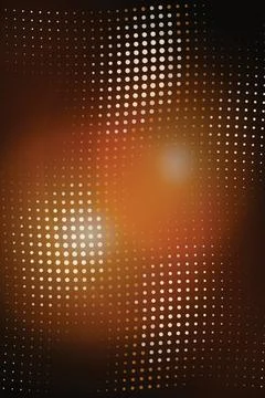 Abstract brown orange gradient halftone dot pattern design background for d.. Stock-Illustration