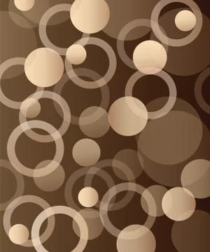 Abstract brown pattern with circles vector illustration Stock Illustration