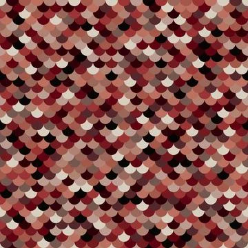 Abstract brown rust halftones fish scale surface. Colored marine texture Stock Illustration
