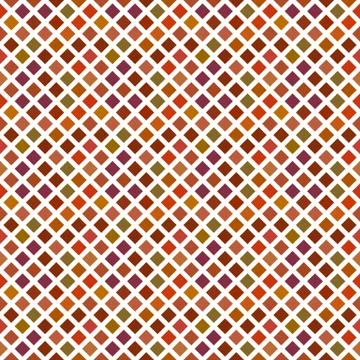 Abstract brown seamless diagonal square pattern background Stock Illustration