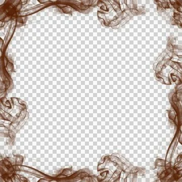 Abstract Brown Smoke Frame Foto stock