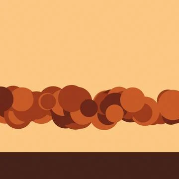 Abstract brown spheres gradient background design Stock Illustration