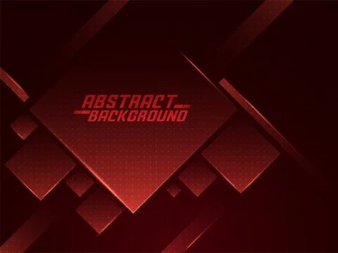 Abstract Brown Square Geometric Shape Background. Stock Illustration