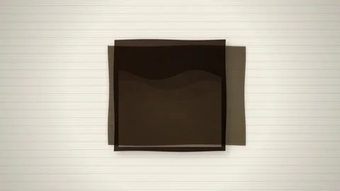 Abstract Brown Square Overlay on Lined Background with Circles Stock Footage 346659915