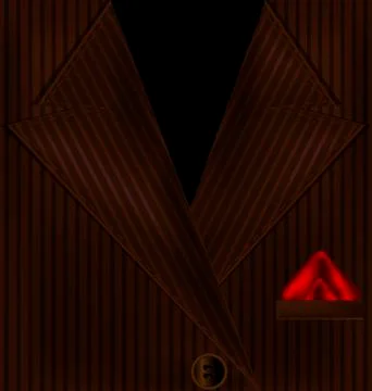 Abstract brown suit Stock Illustration