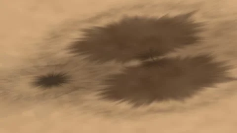 Abstract Brown Symmetric Background with Star Burst Patterns and Soft Dotte.. Stock Footage 345652005