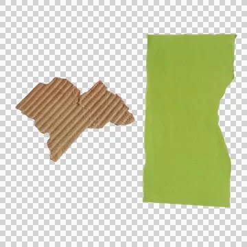 Abstract brown textured shape and vertical green rectangle element for mode.. 写真素材