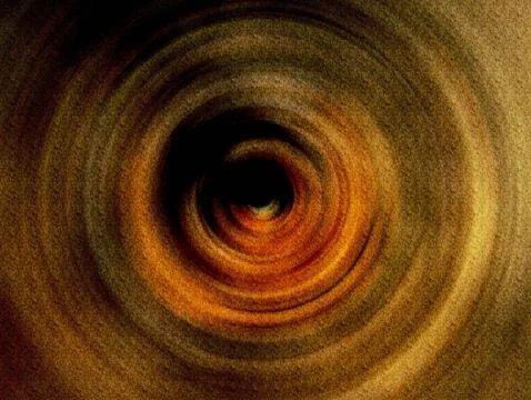 Abstract Brown Vortex Spiral Texture Background With Swirling Tunnel Motion.. Stock Illustration