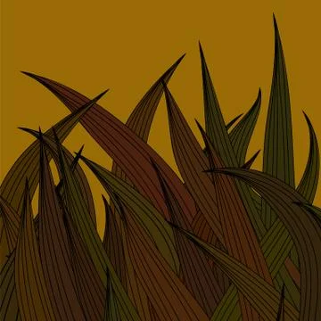 Abstract Brown Wave Pattern イラスト素材