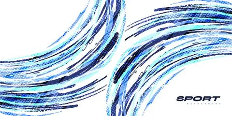 Abstract Brush Background with Halftone Effect イラスト素材