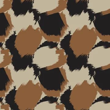 Abstract Brush Fur Seamless Pattern Stock Illustration
