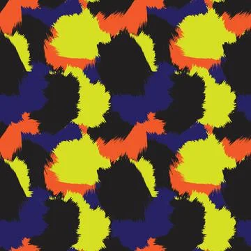 Abstract Brush Fur Seamless Pattern Stock Illustration