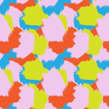 Abstract Brush Fur Seamless Pattern 스톡 일러스트