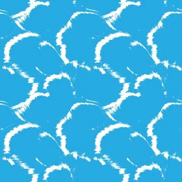 Abstract Brush Fur Seamless Pattern Stock Illustration