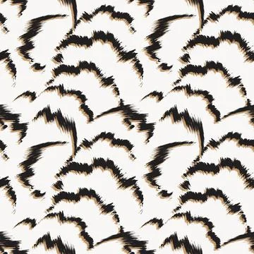 Abstract Brush Fur Seamless Pattern Stock Illustration