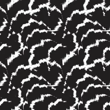 Abstract Brush Fur Seamless Pattern Stock Illustration