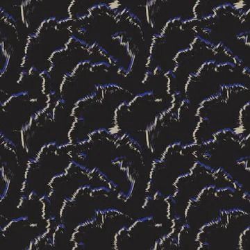 Abstract Brush Fur Seamless Pattern Stock Illustration