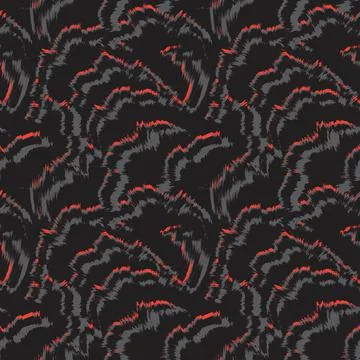 Abstract Brush Fur Seamless Pattern Stock Illustration