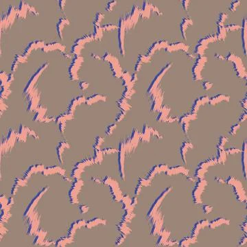 Abstract Brush Fur Seamless Pattern イラスト素材