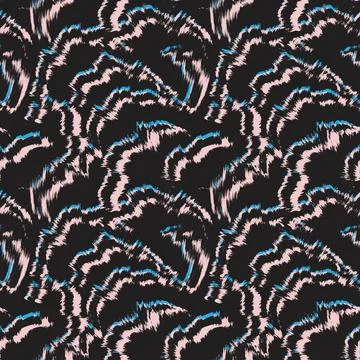Abstract Brush Fur Seamless Pattern Stock Illustration