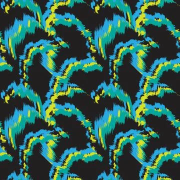 Abstract Brush Fur Seamless Pattern Stock Illustration