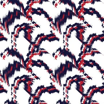 Abstract Brush Fur Seamless Pattern Stock Illustration