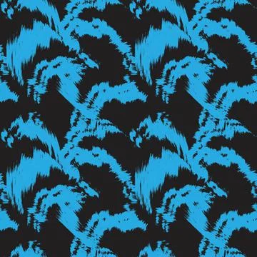 Abstract Brush Fur Seamless Pattern Stock Illustration