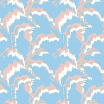 Abstract Brush Fur Seamless Pattern Stock Illustration
