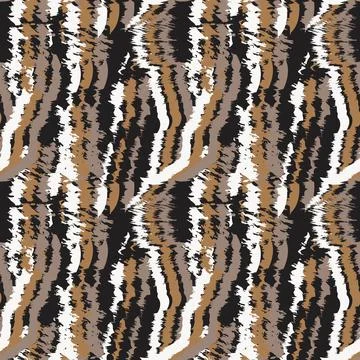 Abstract Brush Fur Seamless Pattern Stock Illustration