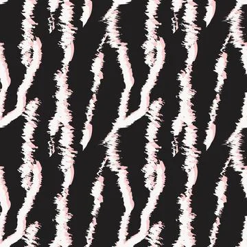 Abstract Brush Fur Seamless Pattern Stock Illustration