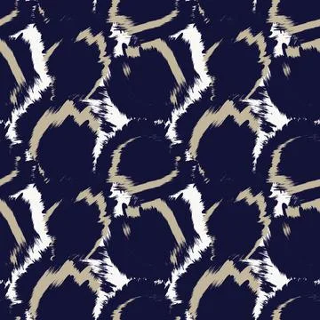 Abstract Brush Fur Seamless Pattern Stock Illustration