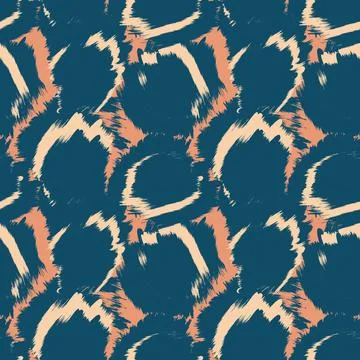 Abstract Brush Fur Seamless Pattern Stock Illustration