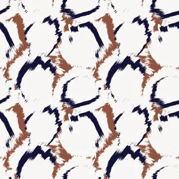Abstract Brush Fur Seamless Pattern Stock Illustration