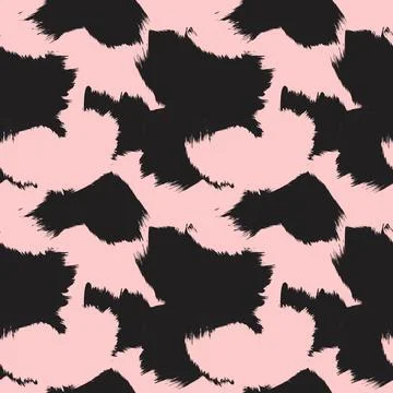 Abstract Brush Fur Seamless Pattern Stock Illustration