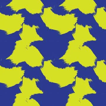 Abstract Brush Fur Seamless Pattern Stock Illustration